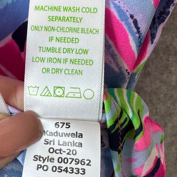 NWT Lilly Pulitzer Top Womens Off Shoulder Cockatoo Pink Maryellen Vacation - Picture 11 of 12